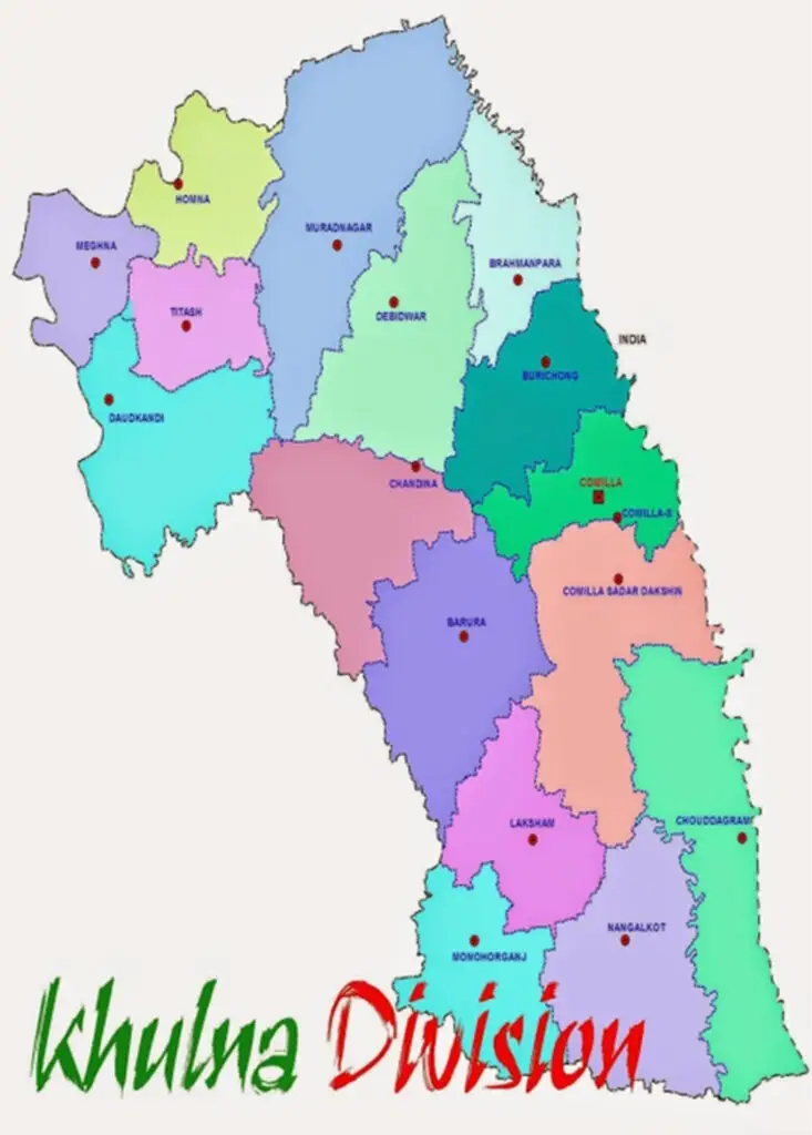 Map of Khulna